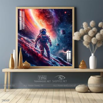 Tranh phi hành gia treo tường