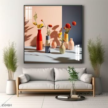 Mẫu tranh bình hoa trang trí tường đẹp tinh tế