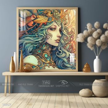 Tranh decor trang trí quán cafe nghệ thuật hiện đại