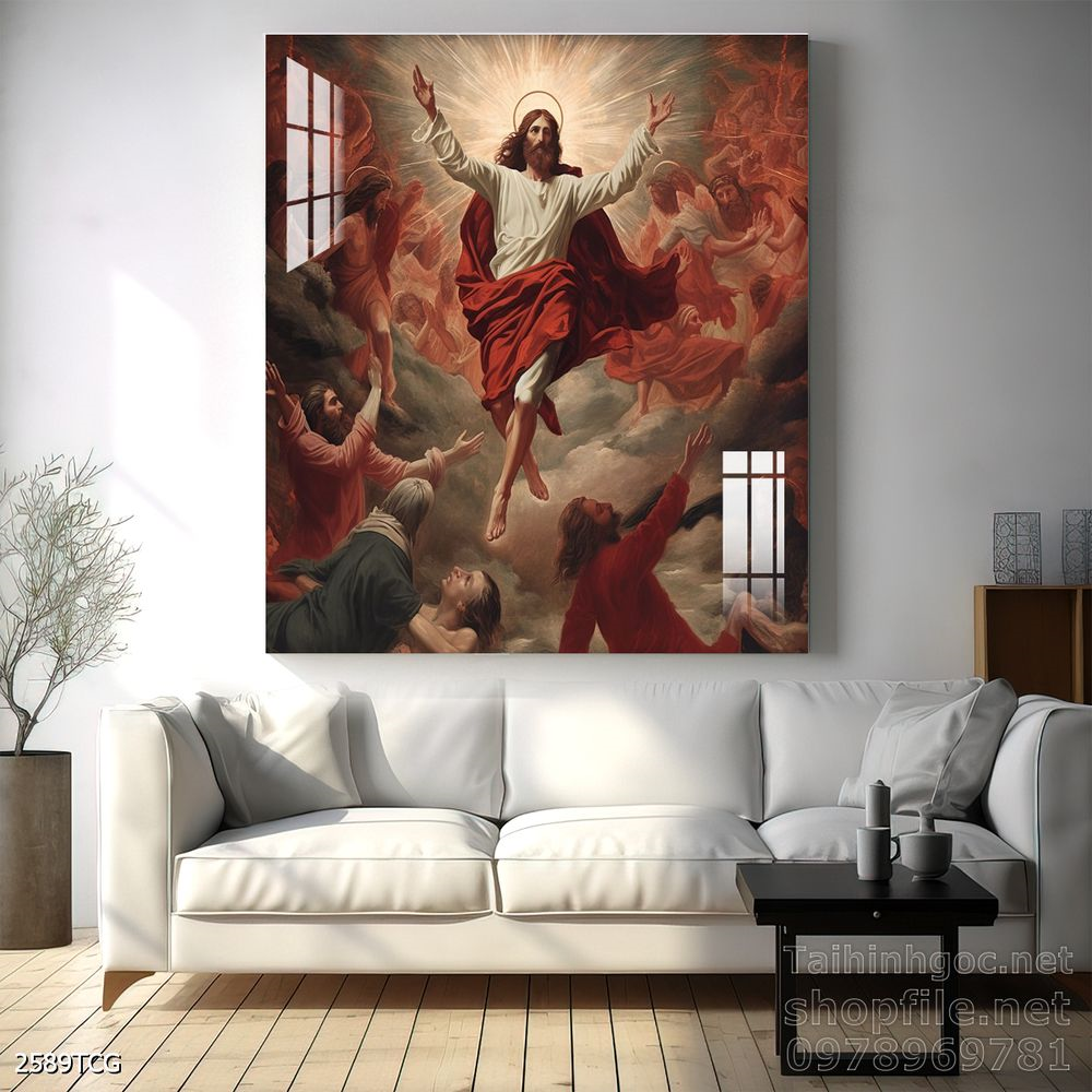 File tranh công giáo decor trang trí tường phòng thờ
