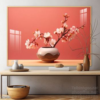 File tranh bình hoa nghệ thuật mẫu mới nhất