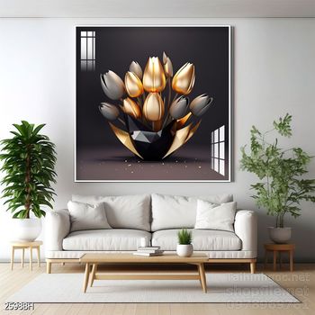 Mẫu tranh bình hoa mới nhất trang trí phòng khách, phòng ăn