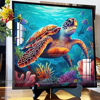 Tranh cá heo đẹp