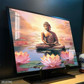 Tranh tranh trí tường phật giáo sang trọng