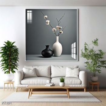 Mẫu tranh bình hoa nghệ thuật decor tường