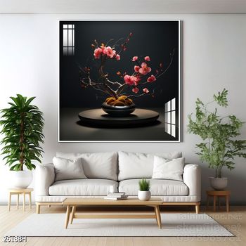 Mẫu tranh bình hoa nghệ thuật decor trang trí tường
