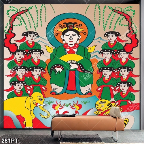 Tranh gắn tường phòng thờ chất lượng cao