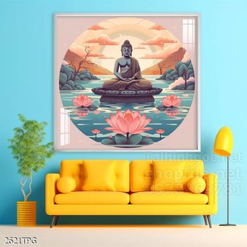 File tranh Phật giáo decor trang trí tường nhà phòng thờ
