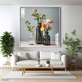 Mẫu tranh bình hoa trang trí tường đẹp tinh tế