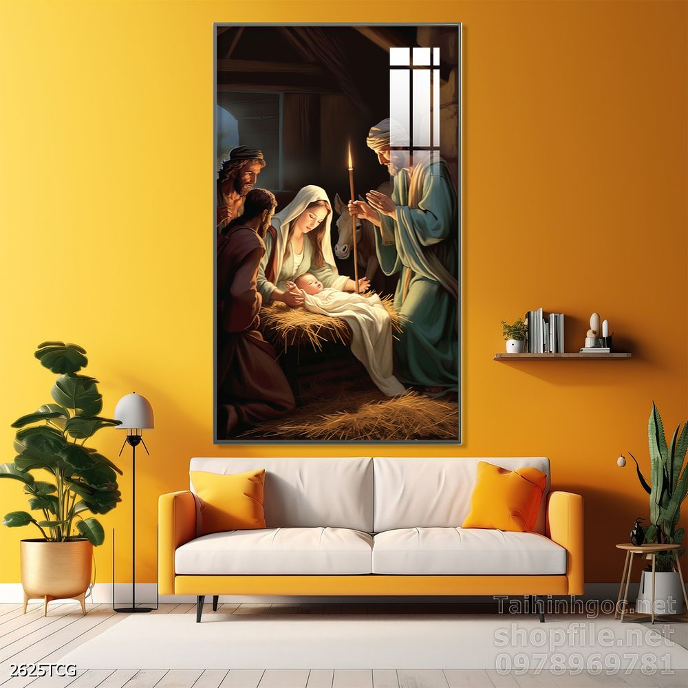 Tranh tranh trí tường công giáo sang trọng