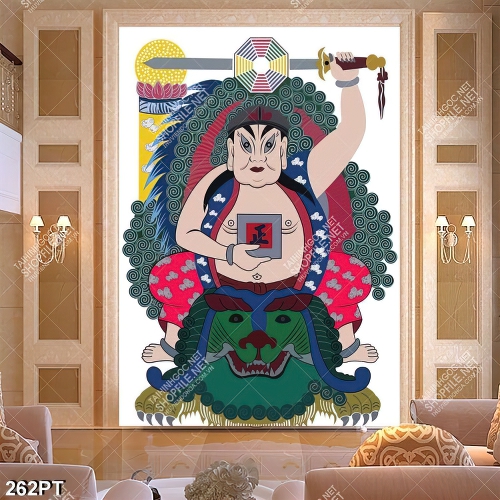 Tranh phòng thờ phong thuỷ file gốc