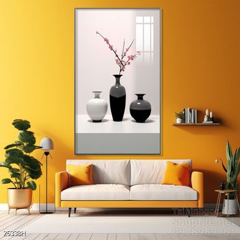 Tranh bình hoa 3D tuyệt đẹp