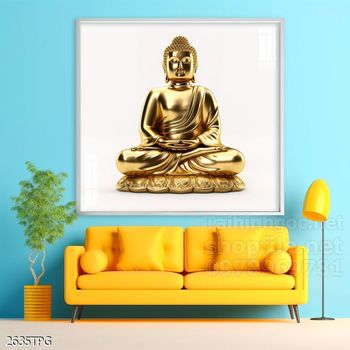 Tranh tranh trí tường phật giáo sang trọng