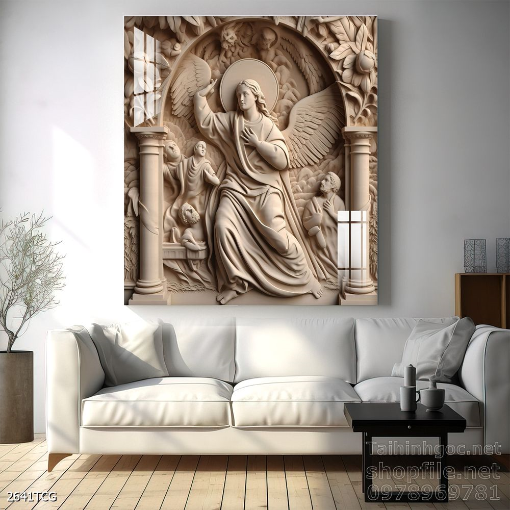 File tranh công giáo decor trang trí tường phòng thờ