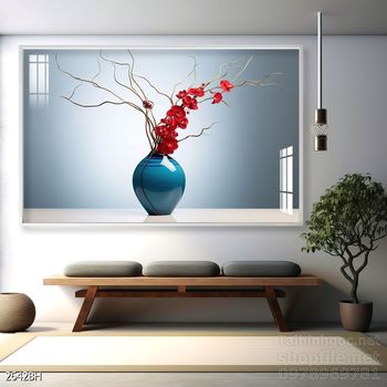 Tranh bình hoa đẹp decor trang trí tường