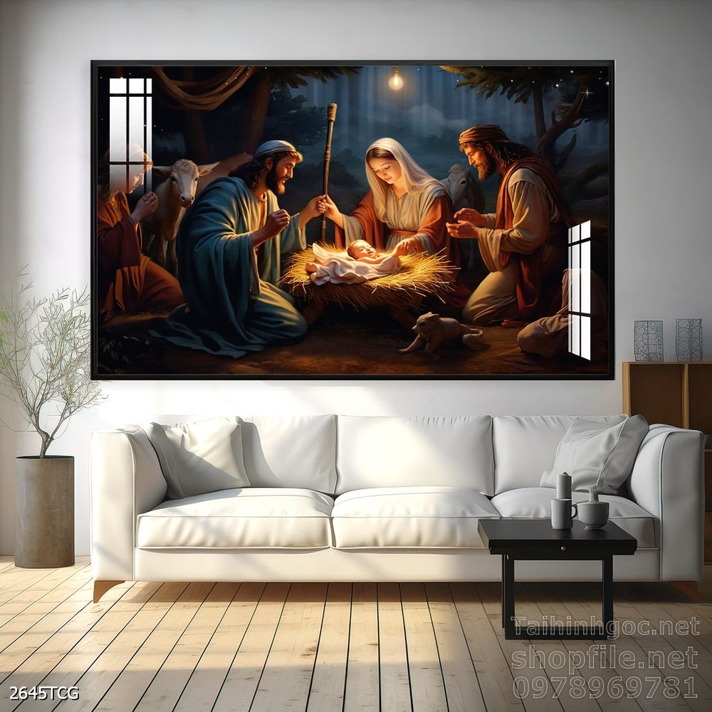 Tranh decor trang trí tường công giáo