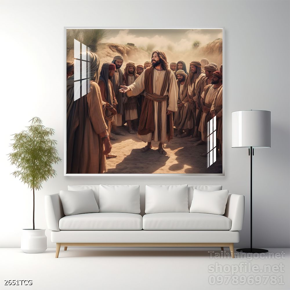 Tranh tranh trí tường công giáo sang trọng