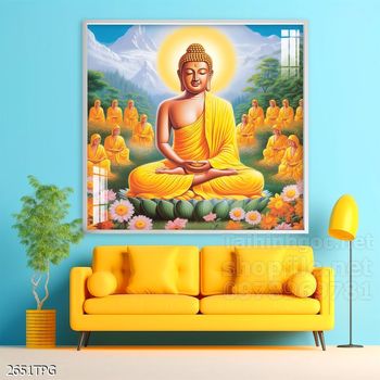 File tranh Phật giáo decor trang trí tường nhà phòng thờ
