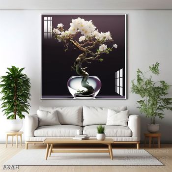 Mẫu tranh bình hoa sang trọng đẹp độc đáo