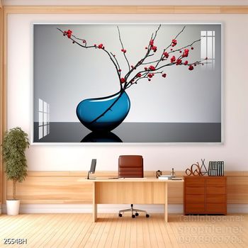 Mẫu tranh bình hoa đẹp hiện đại trang trí tường nhà