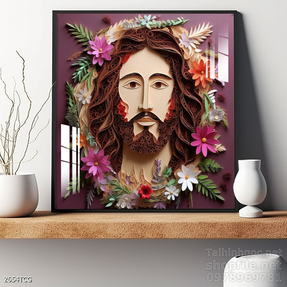 File tranh công giáo decor trang trí tường phòng thờ