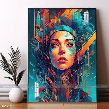Tranh ly Cà Phê và hạt Cà Phê đẹp
