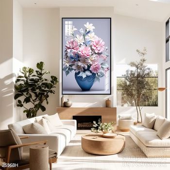 Mẫu tranh bình hoa trang trí tường đẹp tinh tế