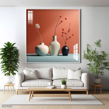 File tranh bình hoa đẹp decor tường nhà trang trí