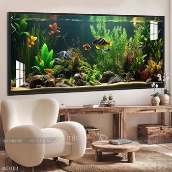 Tranh treo tường cá heo dễ thương