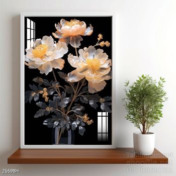 Tranh bình hoa nghệ thuật treo tường