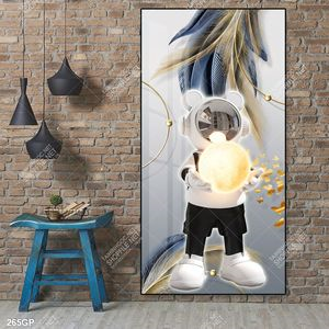 Tranh nghệ thuật phi hành gia trang trí tường nhà