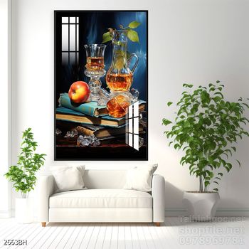 Tranh bình hoa hiện đại treo tường sang trọng ý nghĩa