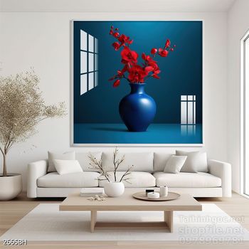 Tranh bình hoa trang trí phòng khách, phòng ăn đẹp