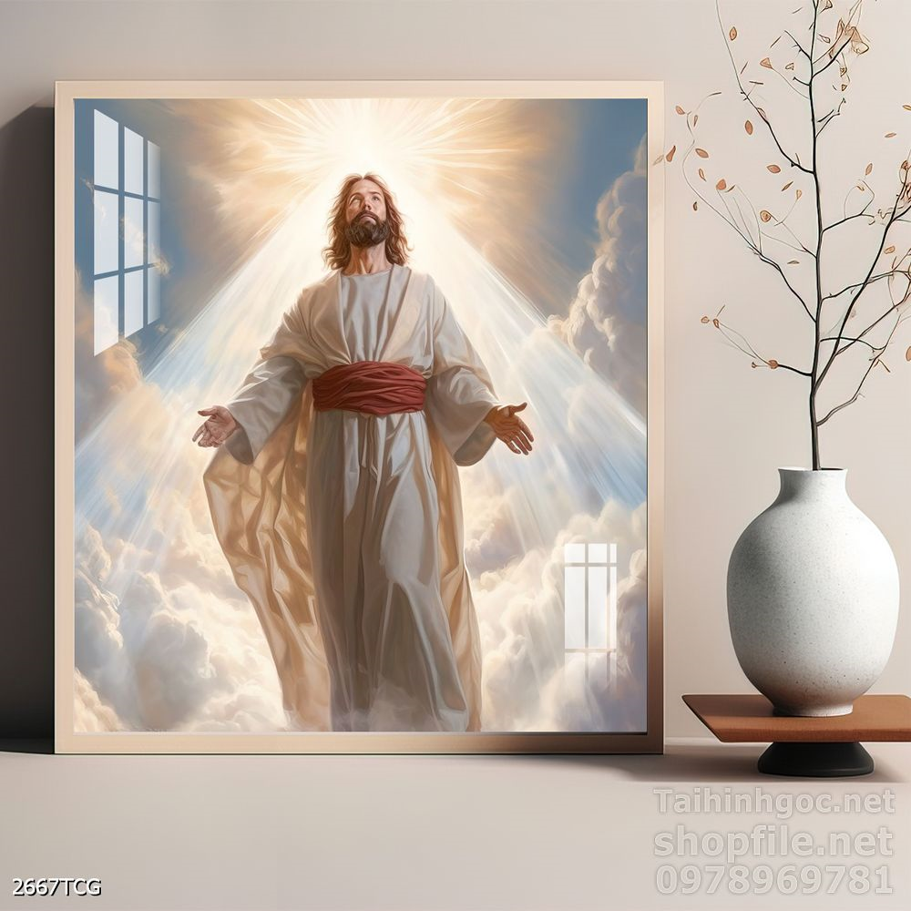 File tranh công giáo decor trang trí tường phòng thờ