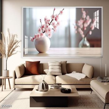 Tranh bình hoa đẹp trang trí tường