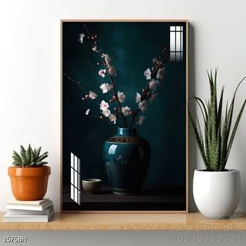 Tranh bình hoa đẹp decor trang trí tường