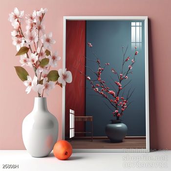 Tranh bình hoa trang trí phòng khách, phòng ăn đẹp