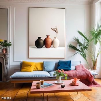 Tranh bình hoa đẹp trang trí tường