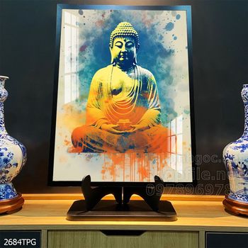 Tranh tranh trí tường phật giáo sang trọng