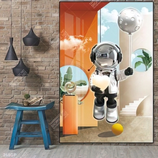 Tranh nghệ thuật phi hành gia trang trí tường nhà