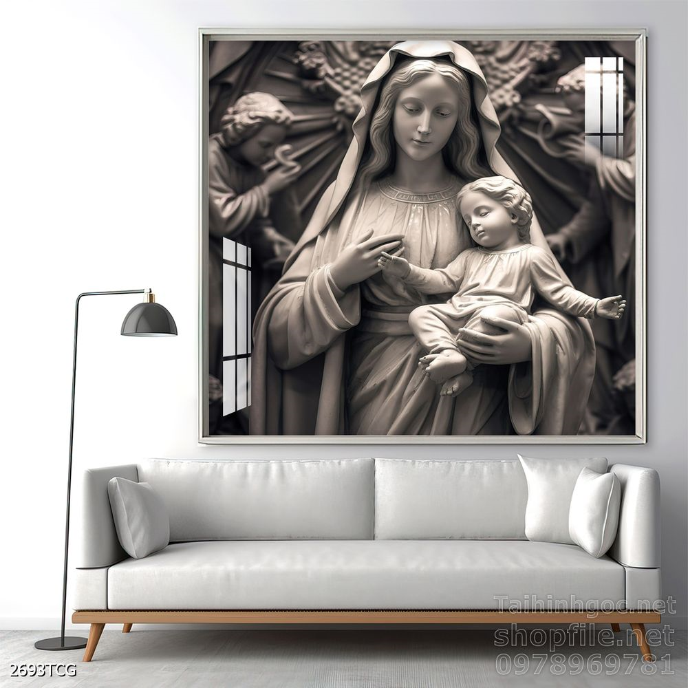 File tranh công giáo decor trang trí tường phòng thờ