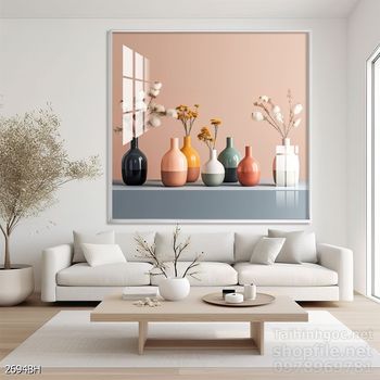 Mẫu tranh bình hoa treo tường đẹp nhất