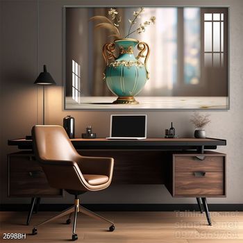 Mẫu tranh bình hoa nghệ thuật decor tường