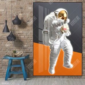 Tranh nghệ thuật phi hành gia trang trí tường nhà