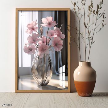 File tranh bình hoa nghệ thuật mẫu mới nhất