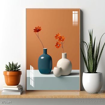 Tranh bình hoa 3D tuyệt đẹp
