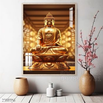 File tranh Phật giáo decor trang trí tường nhà phòng thờ