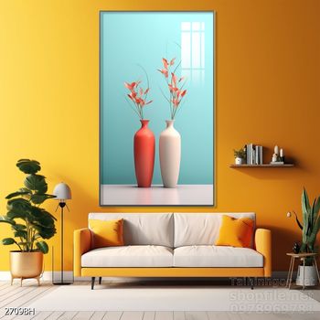 Mẫu tranh bình hoa trang trí tường đẹp tinh tế