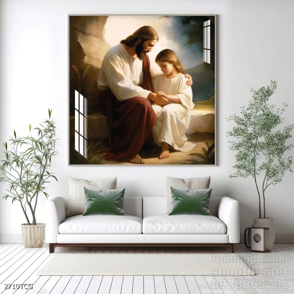 Tranh decor trang trí tường công giáo