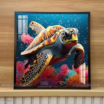 Tranh cá heo nghệ thuật độc đáo